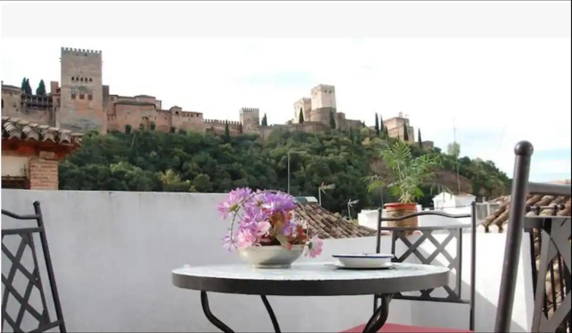 Atico Con Terracita Y Vistas Alhambra, Centro Daire Granada Dış mekan fotoğraf